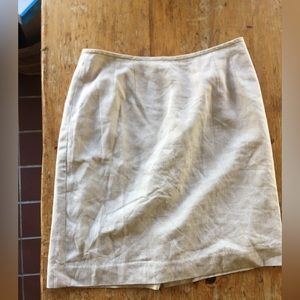 Vintage linen blend skirt. Short.